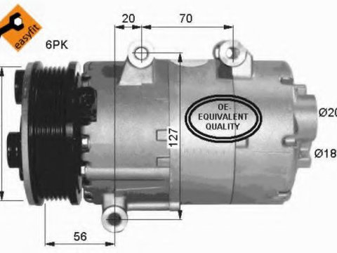 Compresor, climatizare FORD MONDEO IV (BA7) (2007 - 2020) NRF 32403