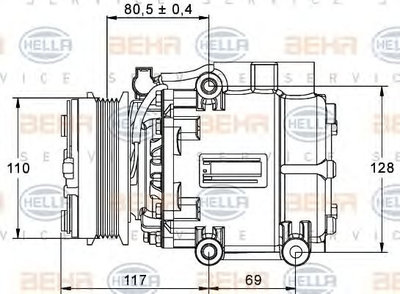Compresor climatizare FORD MONDEO Mk II limuzina (