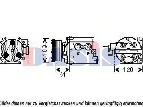 Compresor, climatizare FORD TRANSIT CONNECT, FORD TRANSIT CONNECT (P65_, P70_, P80_) - AKS DASIS 851831N