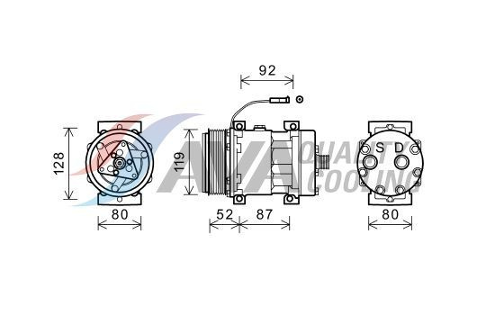 Compresor, climatizare HIGHWAY AUTOMOTIVE 45021003