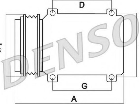 Compresor, climatizare HONDA ACCORD EURO VIII (CL), HONDA ACCORD VII Tourer (CM) - DENSO DCP40012