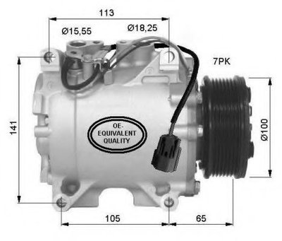 Compresor, climatizare HONDA CR-V Mk II (RD_) (200
