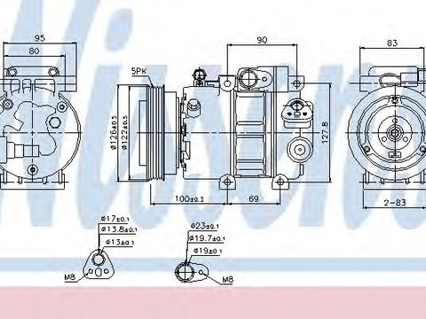 Compresor, climatizare HYUNDAI i30 (FD) (2007 - 2011) NISSENS 89292 piesa NOUA