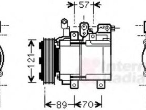 Compresor, climatizare HYUNDAI SATELLITE, HYUNDAI H300 caroserie (TQ), HYUNDAI H-1 / GRAND STAREX bus (TQ) - VAN WEZEL 8200K257