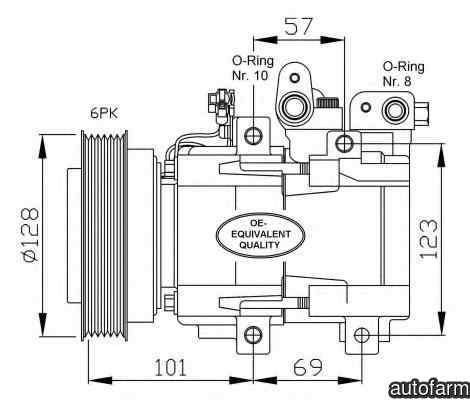 Compresor, climatizare HYUNDAI TRAJET (FO) NRF 32204