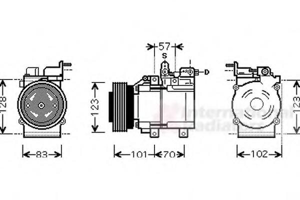 Compresor, climatizare HYUNDAI TUCSON (JM) - VAN WEZEL 8200K209