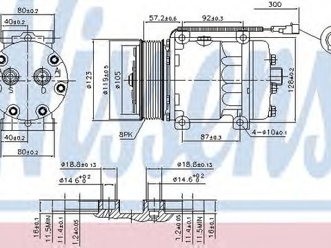 Compresor, climatizare IVECO EuroCargo (1991 - 2011) NISSENS 89416