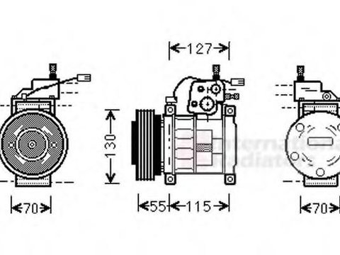 Compresor, climatizare JEEP WAGONEER (XJ) - VAN WEZEL 2100K032