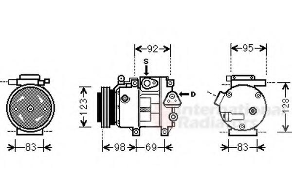 Compresor, climatizare KIA CEE'D hatchback (ED), KIA CEE'D SW (ED), HYUNDAI ELANTRA (FD) - VAN WEZEL 8200K239