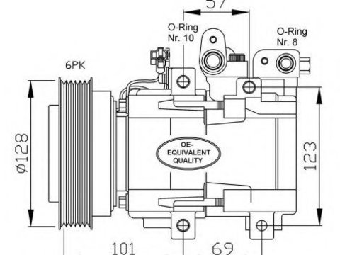 Compresor, climatizare KIA MAGENTIS (GD) (2001 - 2020) NRF 32204