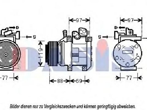 Compresor, climatizare KIA SORENTO I (JC) - AKS DASIS 851843N