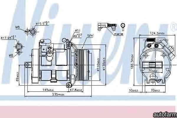 Compresor, climatizare LAND ROVER RANGE ROVER III 