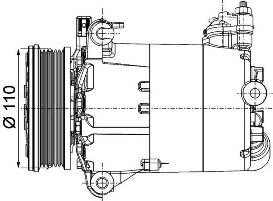 Compresor, climatizare MAHLE ACP 1357 000P pentru LAND ROVER RANGE ROVER EVOQUE VAN (L538) 2013-2019