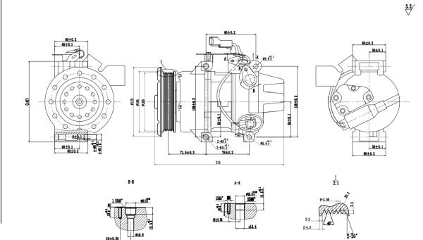 Compresor, climatizare MAXGEAR AC375681 pentru DAIHATSU CHARADE VIII