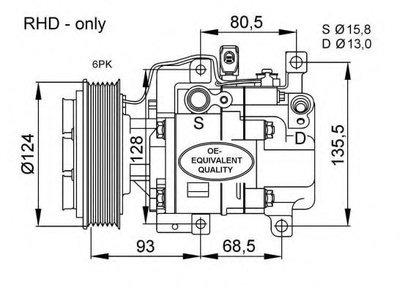 Compresor, climatizare MAZDA 6 Hatchback (GG) (200