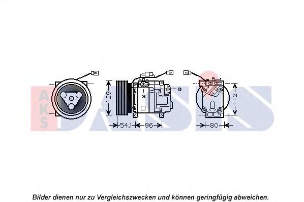 Compresor, climatizare MAZDA ATENZA (GG), MAZDA ATENZA hatchback (GG), MAZDA ATENZA combi (GY) - AKS DASIS 851970N