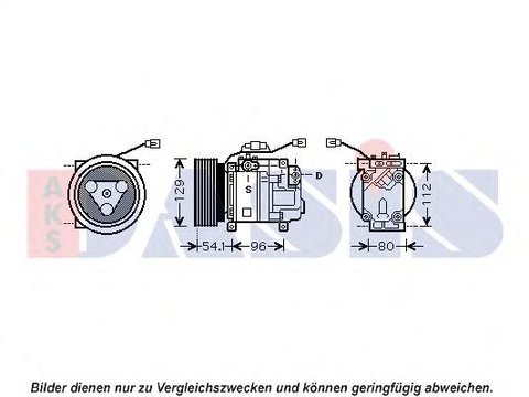 Compresor, climatizare MAZDA ATENZA (GG), MAZDA ATENZA hatchback (GG), MAZDA ATENZA combi (GY) - AKS DASIS 851970N