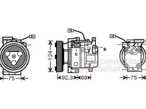 Compresor, climatizare MAZDA ATENZA (GG), MAZDA ATENZA hatchback (GG), MAZDA ATENZA combi (GY) - VAN WEZEL 2700K219