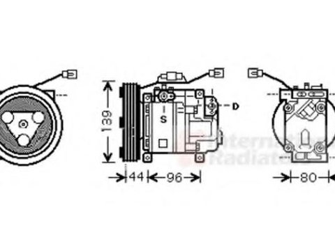 Compresor, climatizare MAZDA ETUDE VI (BJ), MAZDA ETUDE VI (BJ) - VAN WEZEL 2700K198