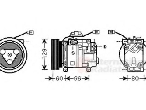 Compresor, climatizare MAZDA PREMACY (CP) - VAN WEZEL 2700K202