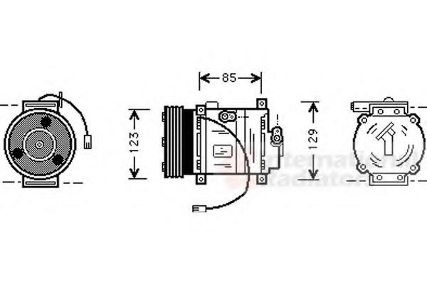 Compresor, climatizare MAZDA TELSTAR IV (GE), MAZDA TELSTAR IV hatchback (GE) - VAN WEZEL 2700K132