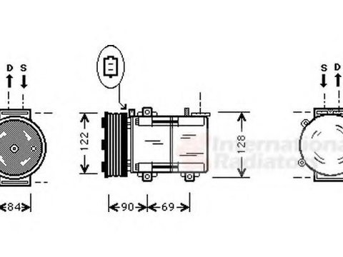 Compresor, climatizare MAZDA TRIBUTE inchis (EP), FORD ESCAPE - VAN WEZEL 1800K352