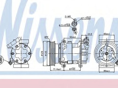 Compresor, climatizare NISSAN JUKE (F15) (2010 - 2016) NISSENS 89332 piesa NOUA
