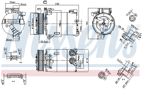 Compresor, climatizare NISSENS 890213 mo