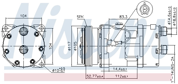 Compresor, climatizare NISSENS 89123 pen