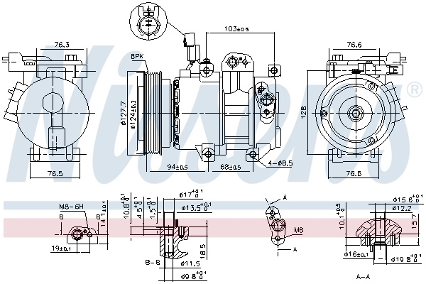 Compresor climatizare Nissens HYUNDAI AC