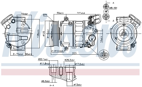 Compresor climatizare Nissens VAUXHALL I