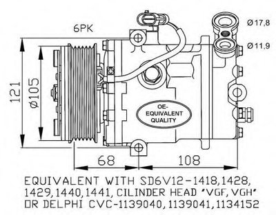 Compresor, climatizare OPEL ASTRA G Combi (F35) (1