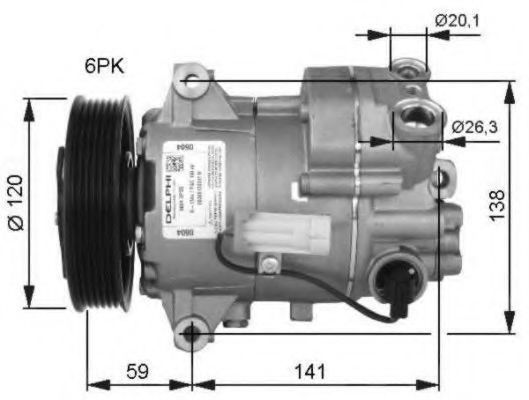 Compresor, climatizare OPEL ASTRA J Limuzina (2012