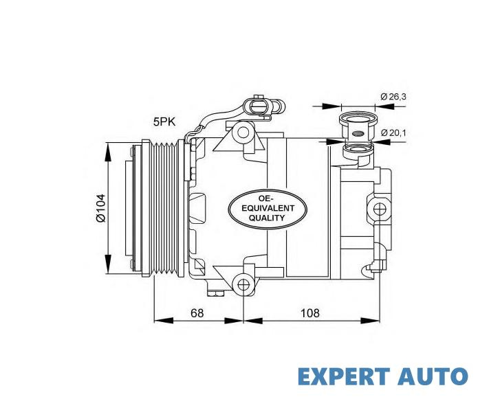 Compresor, climatizare Opel CORSA C (F08, F68) 2000-2009 #2 09165714