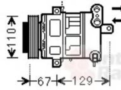 Compresor, climatizare OPEL CORSA D - VAN WEZEL 3700K558