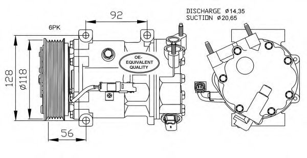 Compresor, climatizare PEUGEOT 307 CC (3B) (2003 -