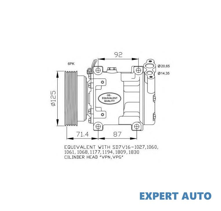 Compresor, climatizare Renault LOGAN I (LS_) 2004-2016 #2 1022