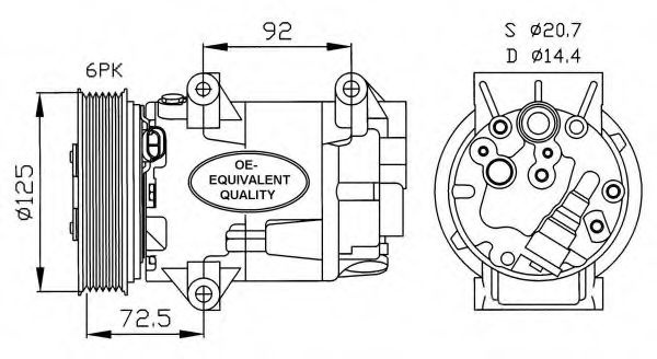 Compresor, climatizare RENAULT MEGANE II (BM0/1, C