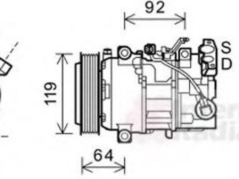 Compresor, climatizare RENAULT MEGANE III cupe (DZ0/1_), RENAULT Scenic III (JZ0/1_), RENAULT GRAND Scenic III (JZ0/1_) - VAN WEZEL 4300K492