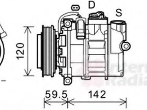 Compresor, climatizare RENAULT VEL SATIS (BJ0_) - VAN WEZEL 4300K494