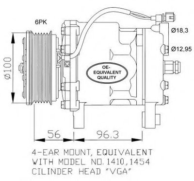 Compresor, climatizare SEAT IBIZA II (6K1) (1993 -