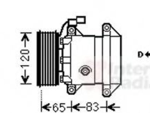 Compresor, climatizare SSANGYONG REXTON (GAB_) - VAN WEZEL 8100K095