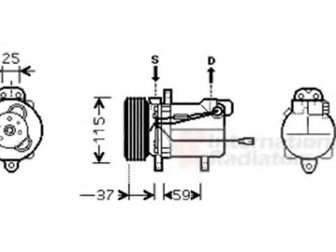 Compresor, climatizare SUZUKI GRAND VITARA XL-7 I (FT, GT) - VAN WEZEL 5200K092