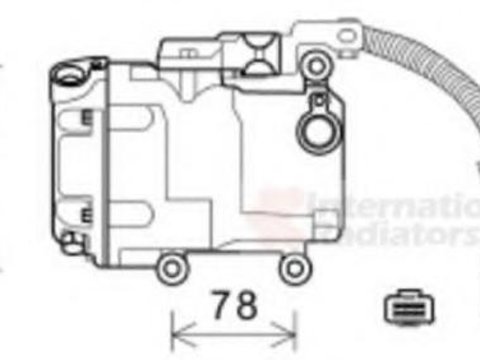 Compresor, climatizare TOYOTA PRIUS hatchback (NHW20_) - VAN WEZEL 5300K582