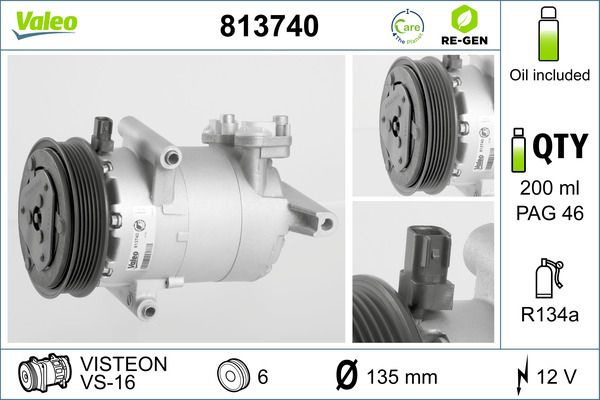 Compresor, climatizare VALEO 813740