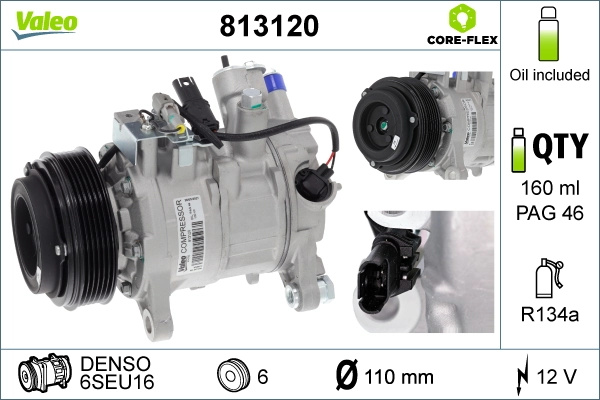 Compresor climatizare Valeo BMW 3 Touring (F31) 2012-2019 - 813120