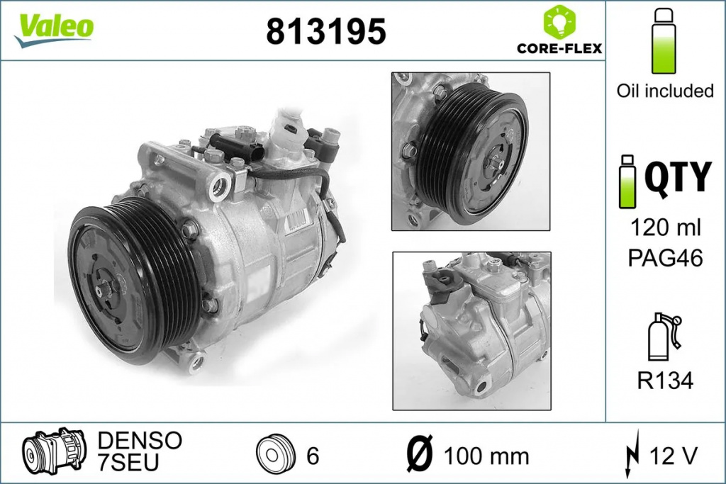 Compresor climatizare Valeo MERCEDES-BENZ E-CLASS cupe (C207) 2013-2016 - 813195
