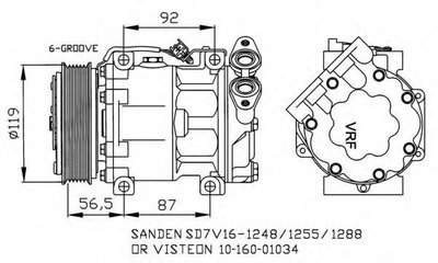 Compresor, climatizare VOLVO S40 II (MS) (2004 - 2