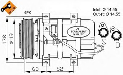 Compresor, climatizare VOLVO S60 I (2000 - 2010) N