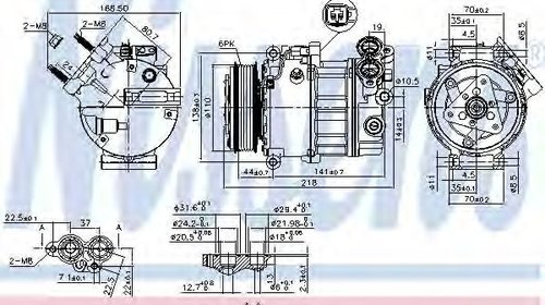 Compresor, climatizare VOLVO V50 (MW) (2